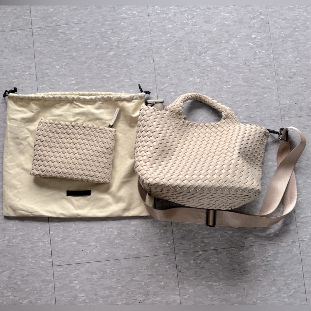 Naghedi St. Barth’s Mini Tote in Ecru